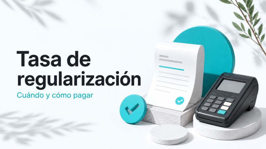 Portada del artículo: Tasa de regularización 2026: cuándo pagarla y cómo hacerlo