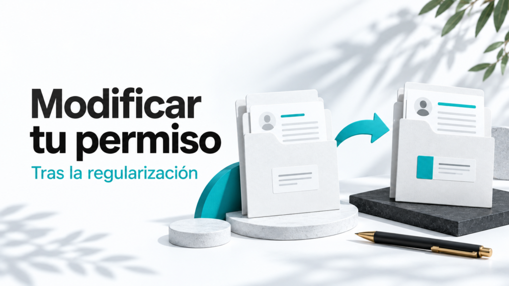 Portada del artículo: ¿Tengo que trabajar tres o seis meses para modificar mi permiso tras la regularización?