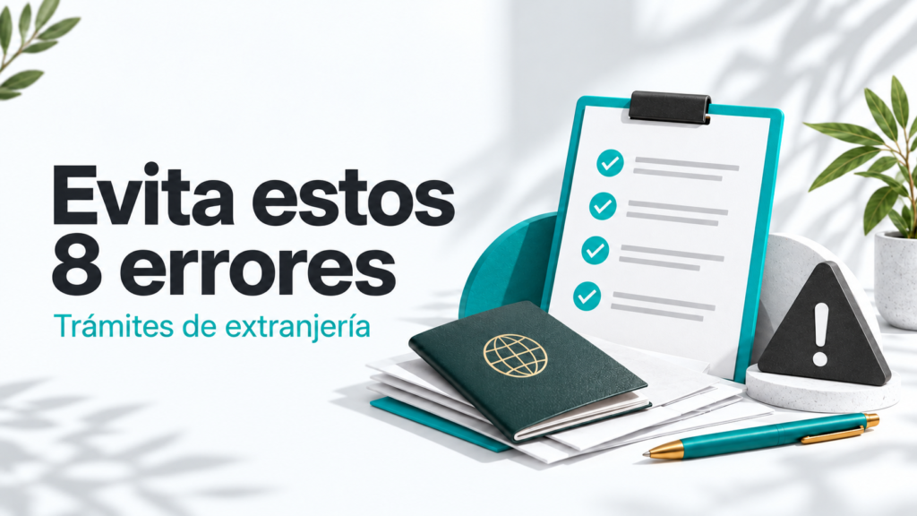 Portada del artículo: 8 errores en trámites de extranjería y cómo evitarlos